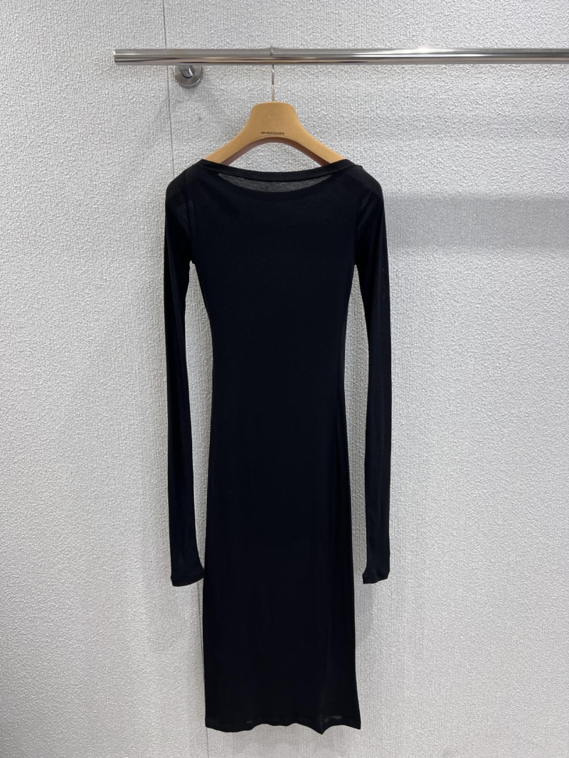 Miu Miu 25SS Spring Summer One-Shoulder Cotton Dress - Elegant Exclusive Design