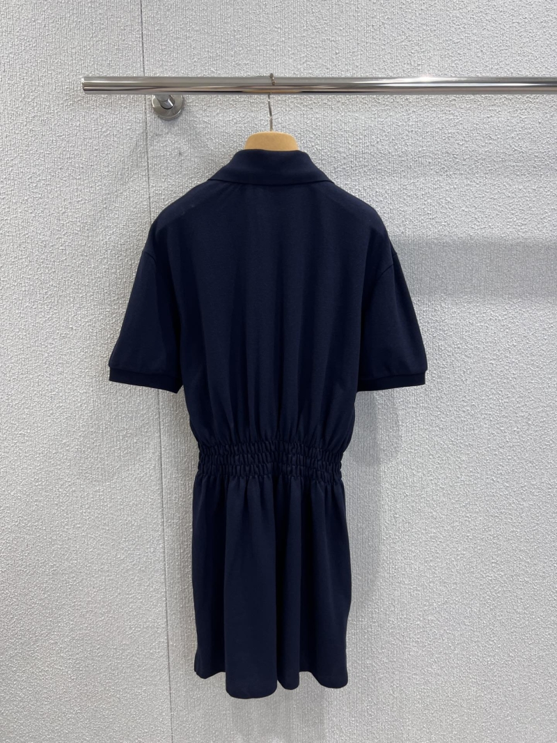 Miu Miu 25SS Spring/Summer Embroidered Polo Short Sleeve Dress