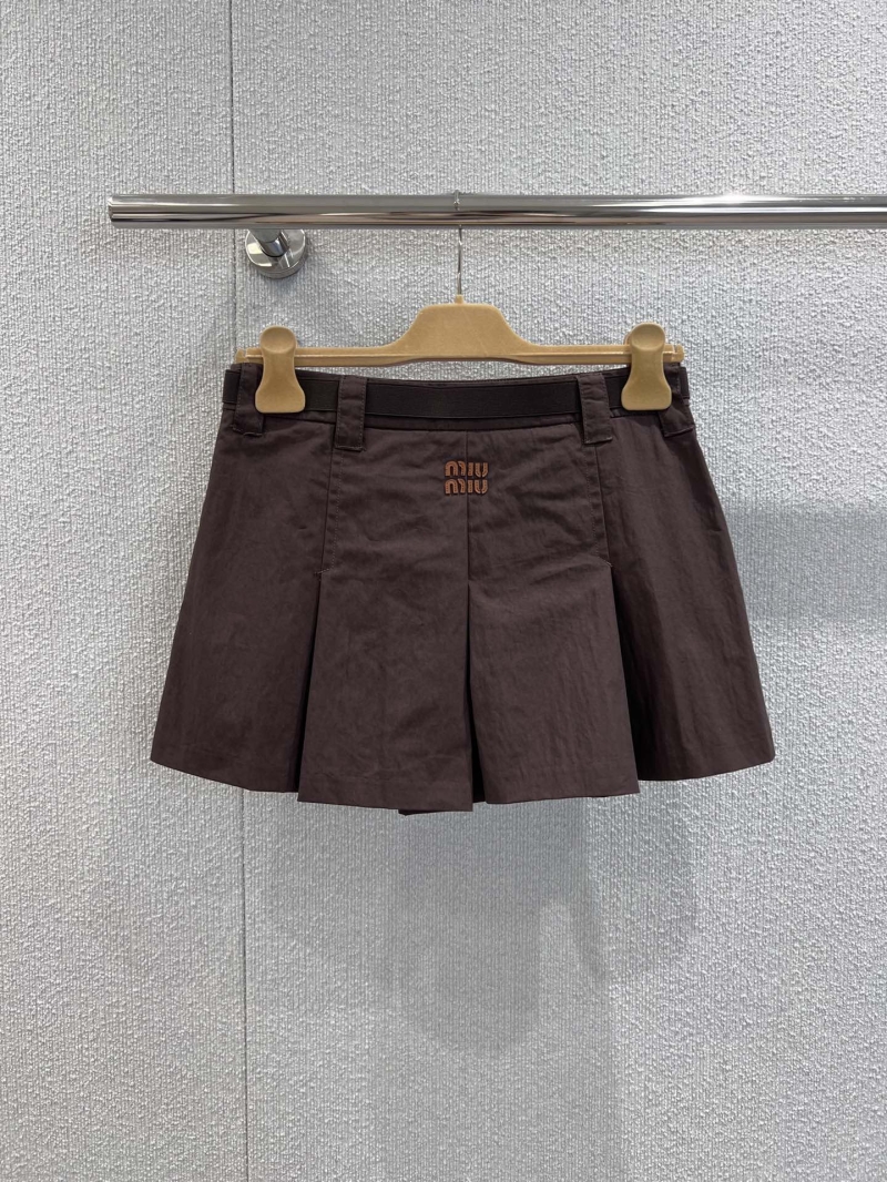 Miu Miu 25FW Early Autumn British Collegiate Pleated Skirt - Exclusive Design