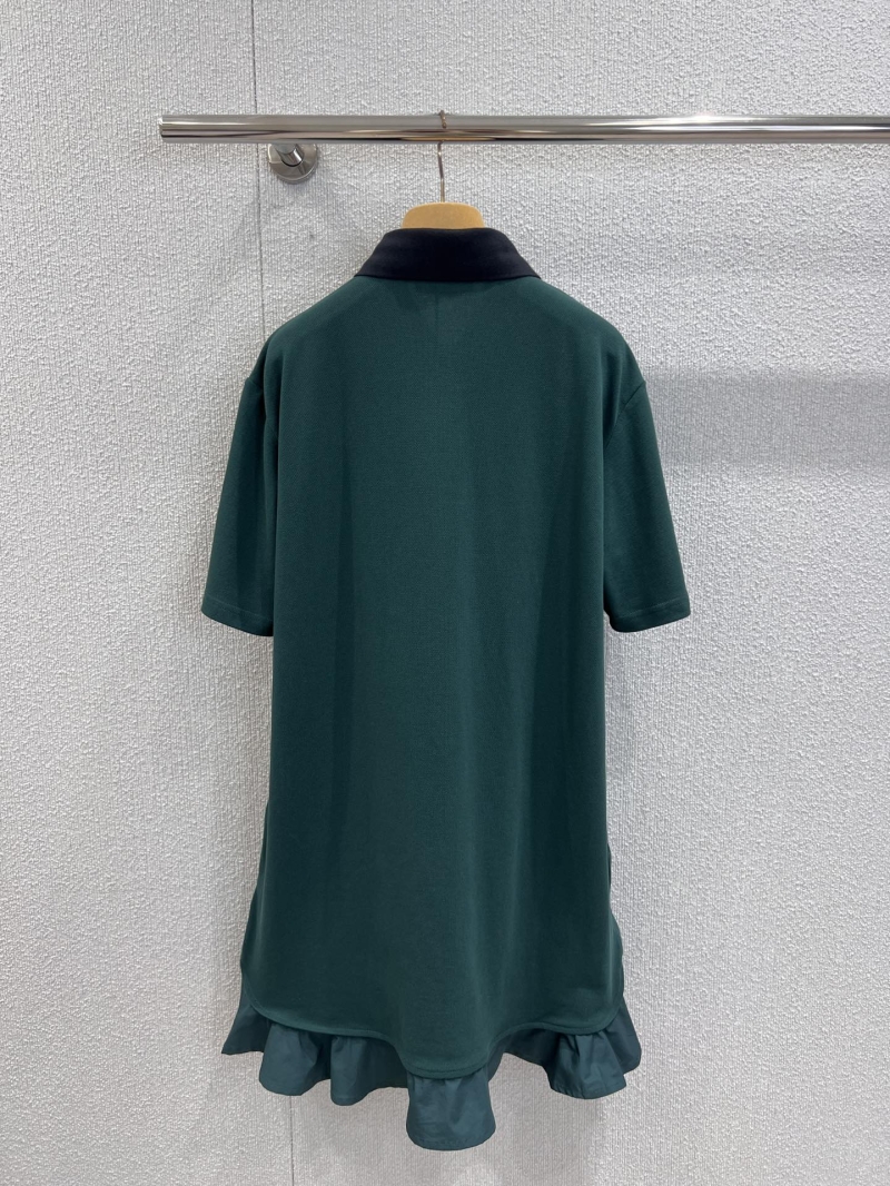 Miu Miu 25SS Spring Summer Polo Collar Dress - Exclusive Cotton Elegance
