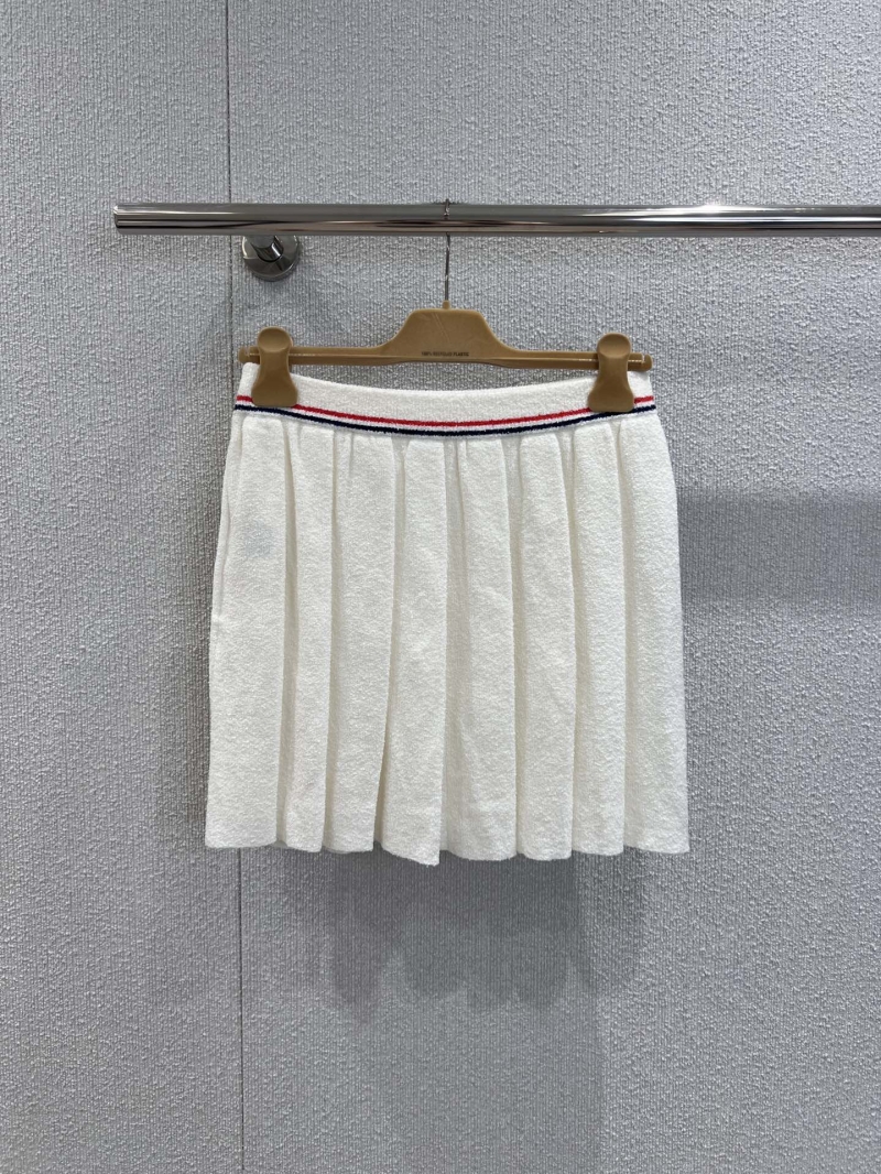 Miu Miu Early Autumn White Towel-Knit Skirt Set - Exclusive College Style
