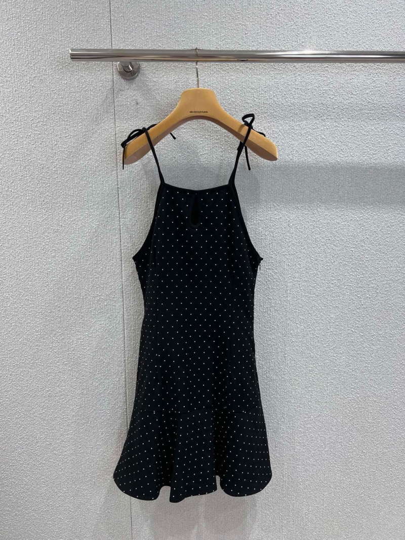 Miu Miu 25FW Starry Polka Dot Cami Dress - Elegant Resort Style