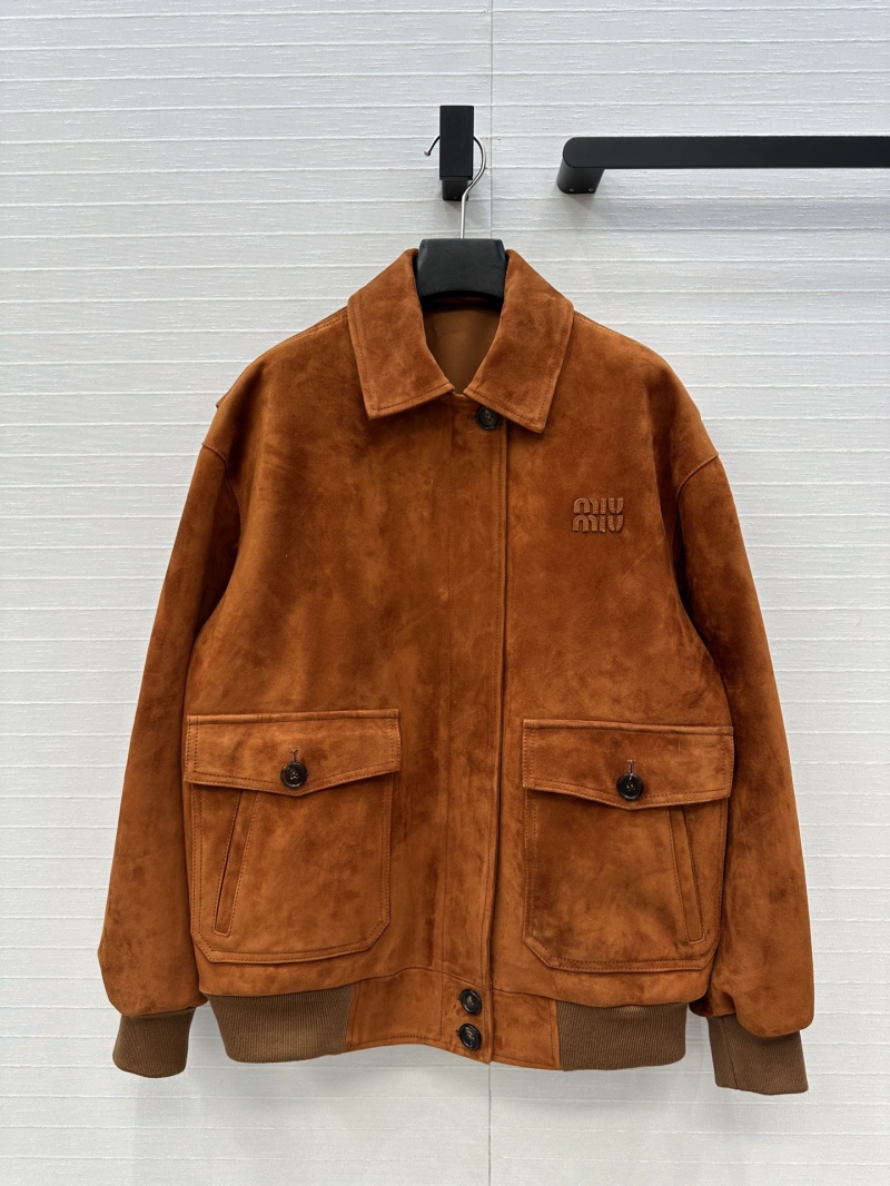 Miu Miu Exclusive Luxe Suede Leather Long Jacket in Caramel - Sweet & Edgy Fall Essential