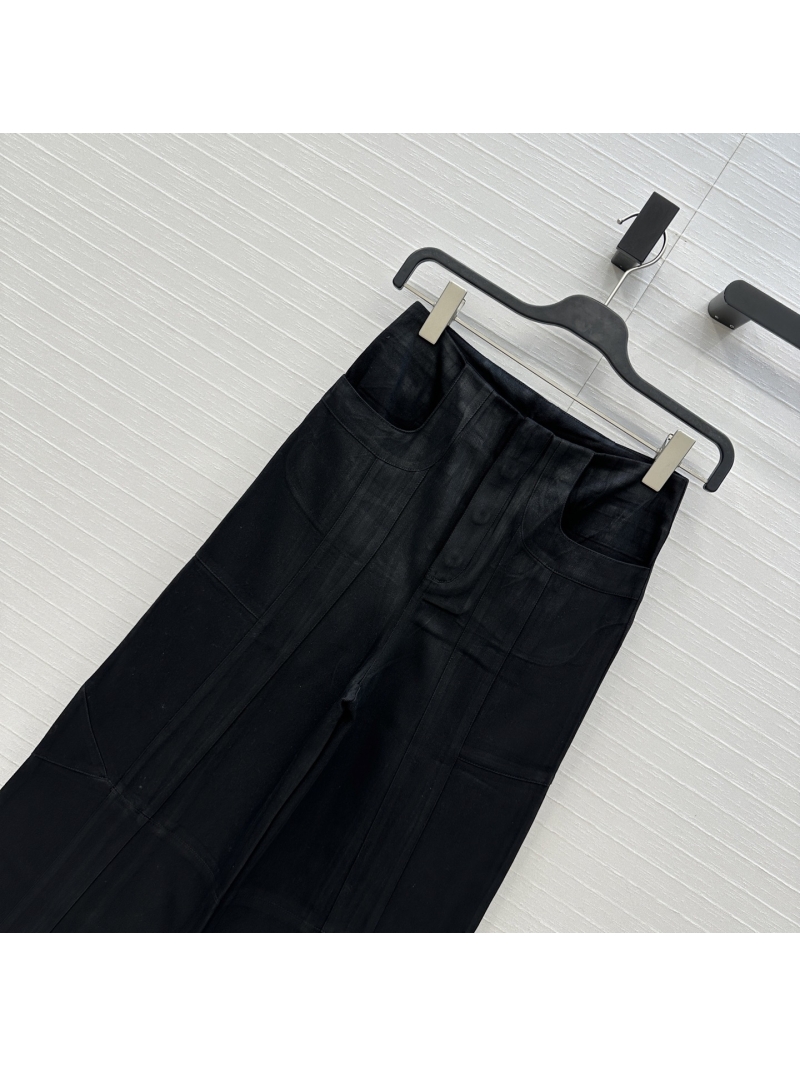 Miu Miu Upcycled Black Denim Cargo Pants - Retro Modern Streetwear