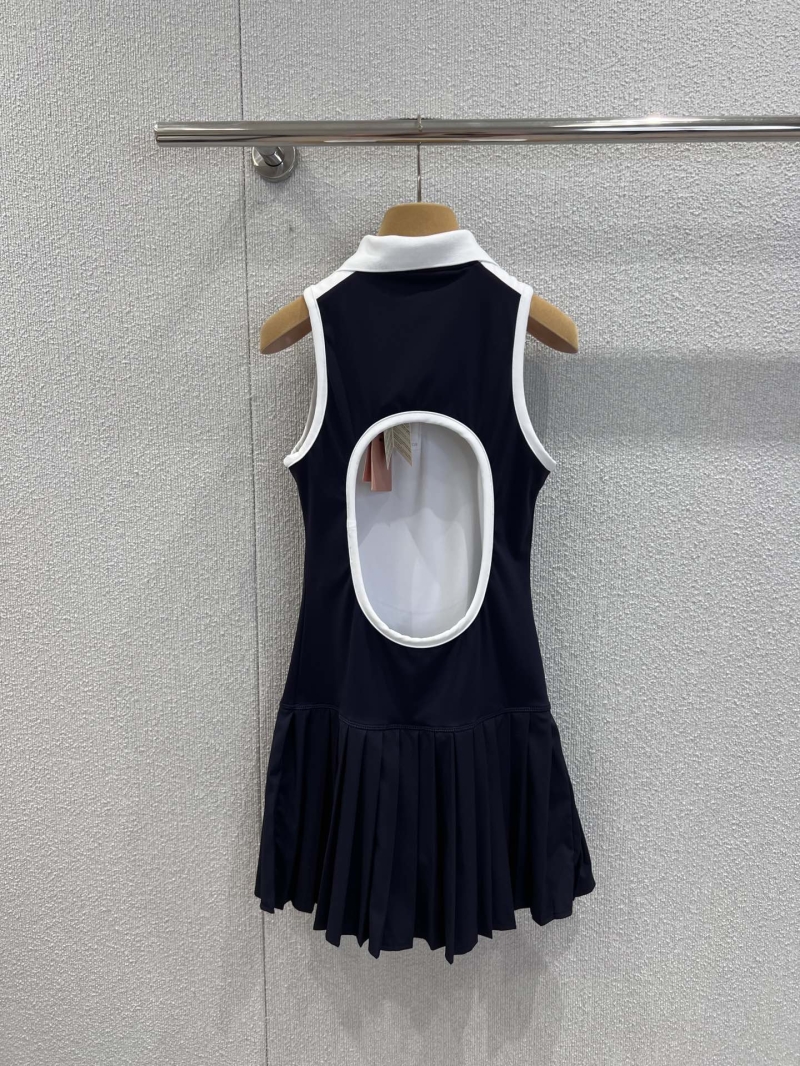 Miu Miu x New Balance Sleeveless Polo Dress | Color-Blocked Knit, Pleated Skirt, Signature Sweet-Seductive Detail