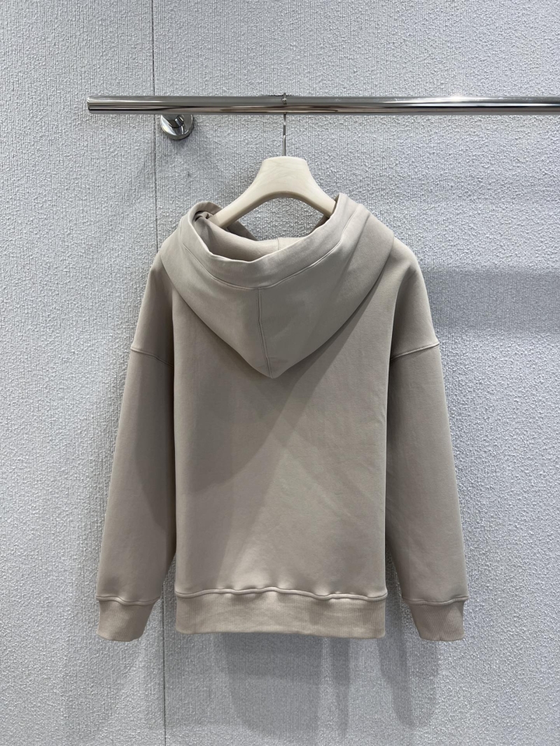 MaxMara THE CUBE Embroidered Hoodie in Creamy Apricot – Limited Edition Relaxed Fit with Signature Lettering