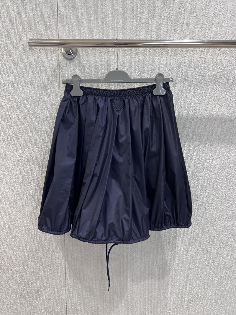Prada Luxe Zipper Half Skirt - Recycled Nylon Chic Design