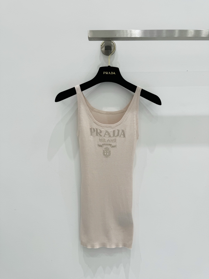 Prada Fresh Contrast Knit Tank Top - Chic & Youthful Style