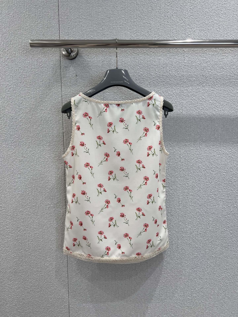 Prada 25SS Spring Summer Floral Vest and Shorts Set - Exclusive Sweet Style