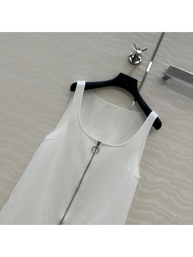 Prada Denim Vest Dress - Chic Retro Wash Stylish Layering