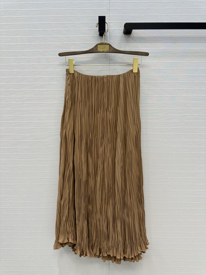 Ralph Lauren French Elegance Pleated Maxi Skirt in Luxe Chiffon