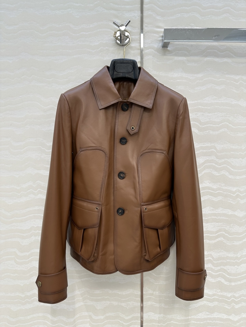 Ralph Lauren Purple Label Burnished New Zealand Lambskin Rider Jacket