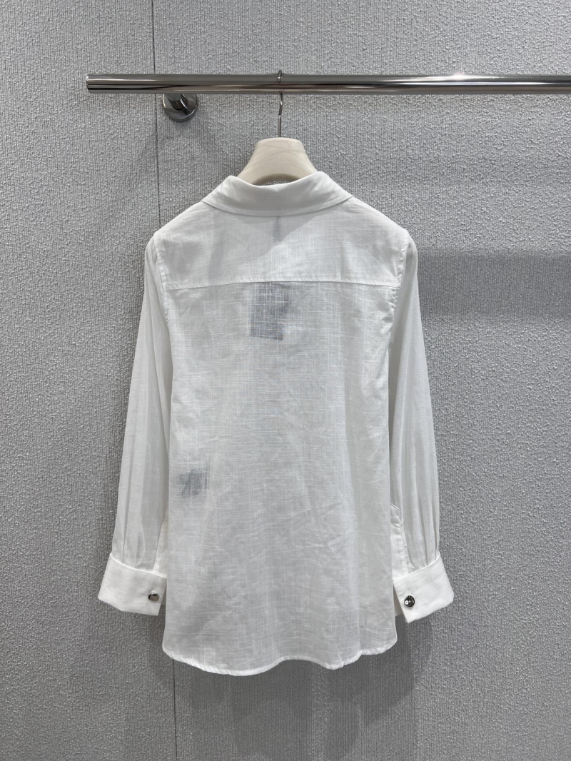 Saint Laurent YSL Embroidered Long-Sleeve Shirt & Shorts Set - Luxe Casual Ensemble