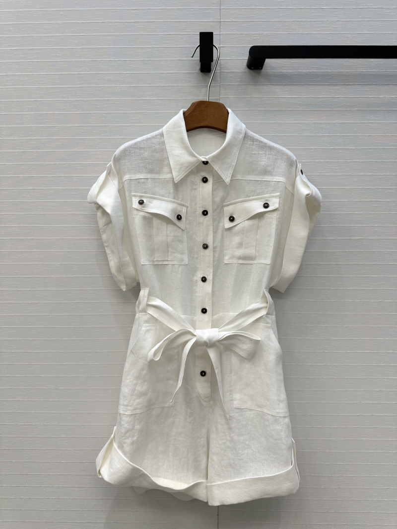 Zimmermann Luxe Linen Cargo Jumpsuit - Chic Relaxed Fit