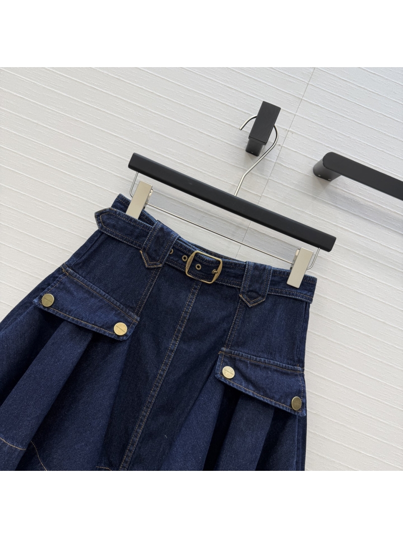 Zimmermann Utility Denim Mini Skirt in Premium Pure Cotton