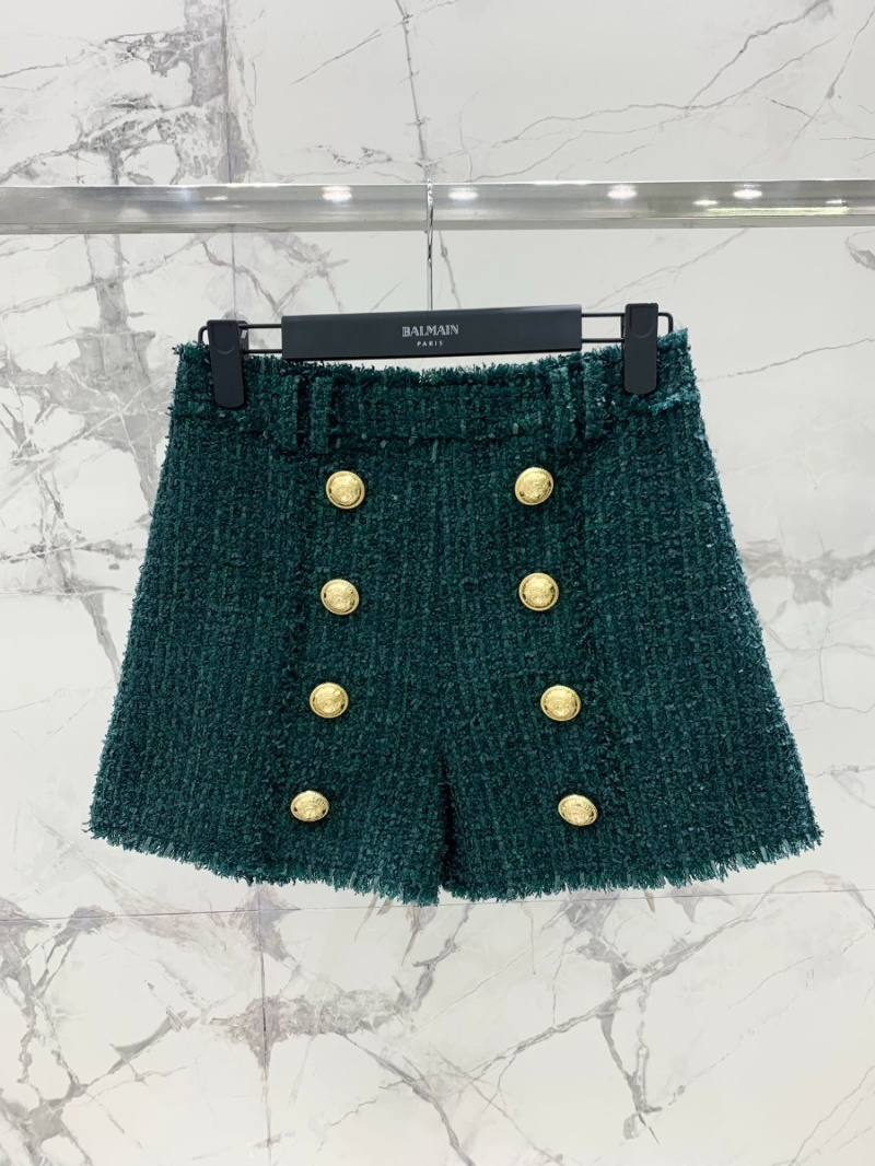 Balmain Autumn/Winter 2023 Tweed Woolen Shorts
