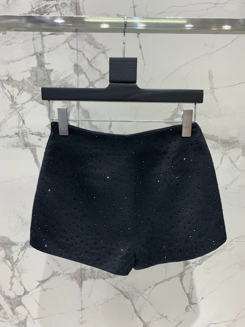 Saint Laurent YSL Meteor Crystals Embellished Shorts