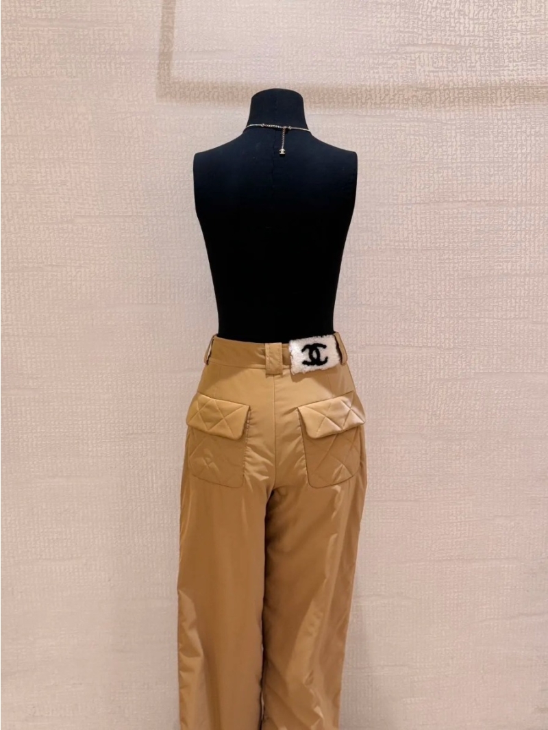 Chanel Coco Ski Collection Ultra-Warm Down Pants | 90% White Duck Down | Windproof Cuffs