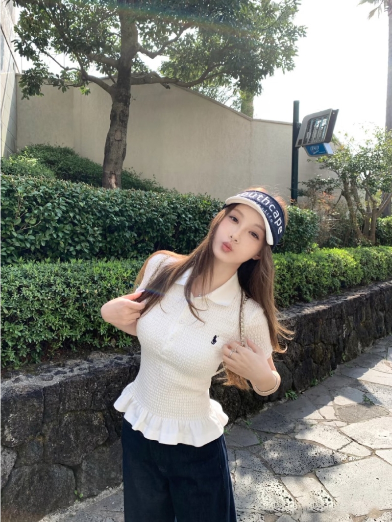 Ralph Lauren Exclusive Ruffle-Hem Waist-Cinching Blouse