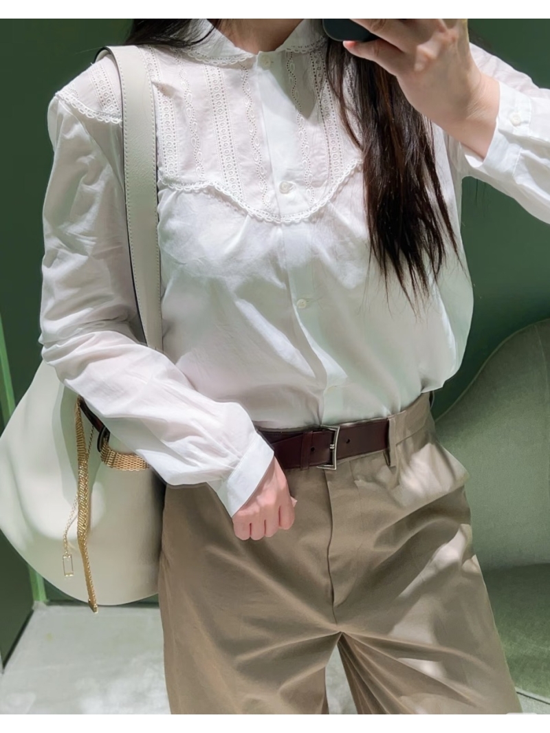 Prada Limited Edition Spring/Summer 2025 Embroidered White Shirt