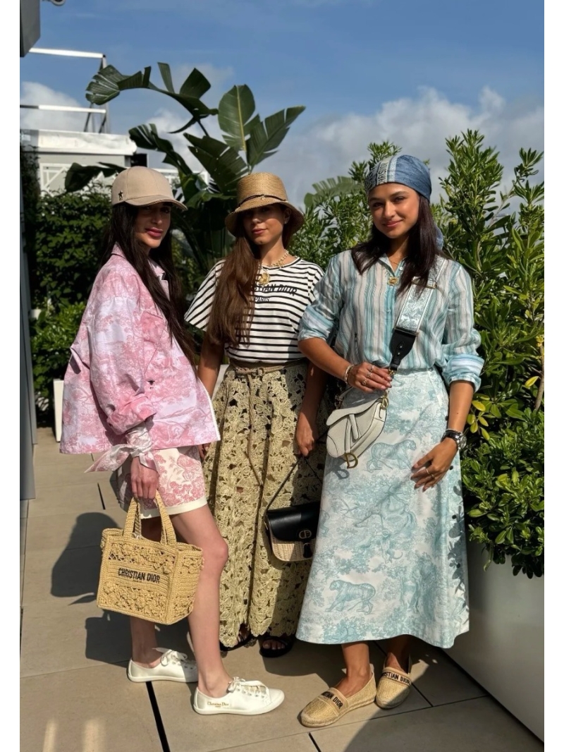 Dior Spring-Summer Sauvage Long Midi Skirt in Pale Green - Luxe Silk-Cotton with Jungle Print