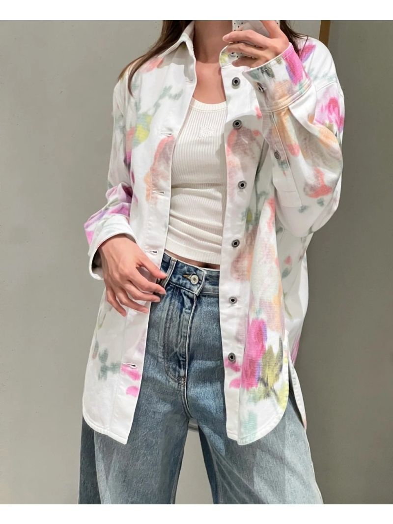 Loewe Paula’s Series Romantic Floral Denim Shirt - Vibrant & Chic