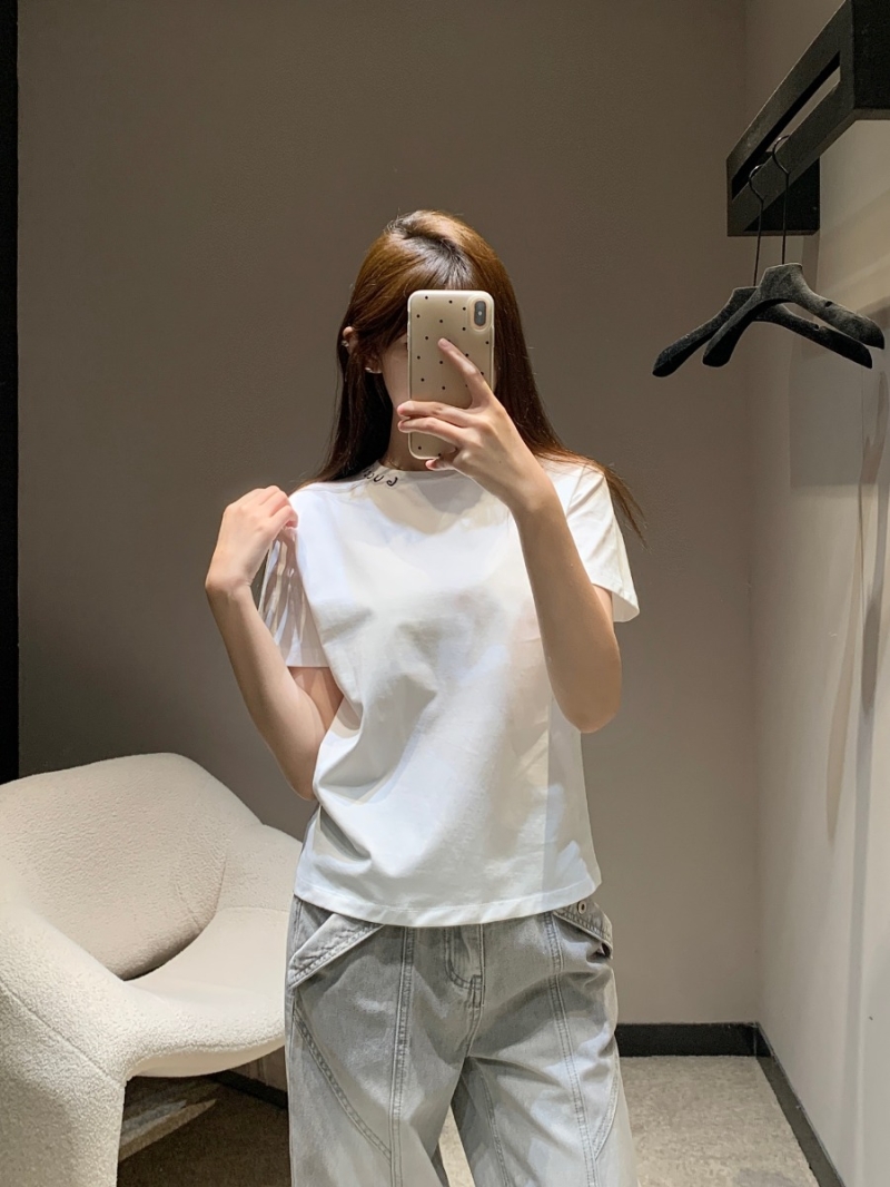Gucci Spring/Summer 2025 Letter-Print Slim-Fit White Tee - Exclusive Comfort