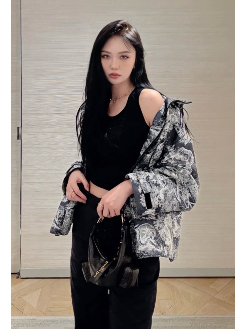 Dior Miss Dior Early Fall Resort Custom Jacquard Taffeta Hooded Jacket