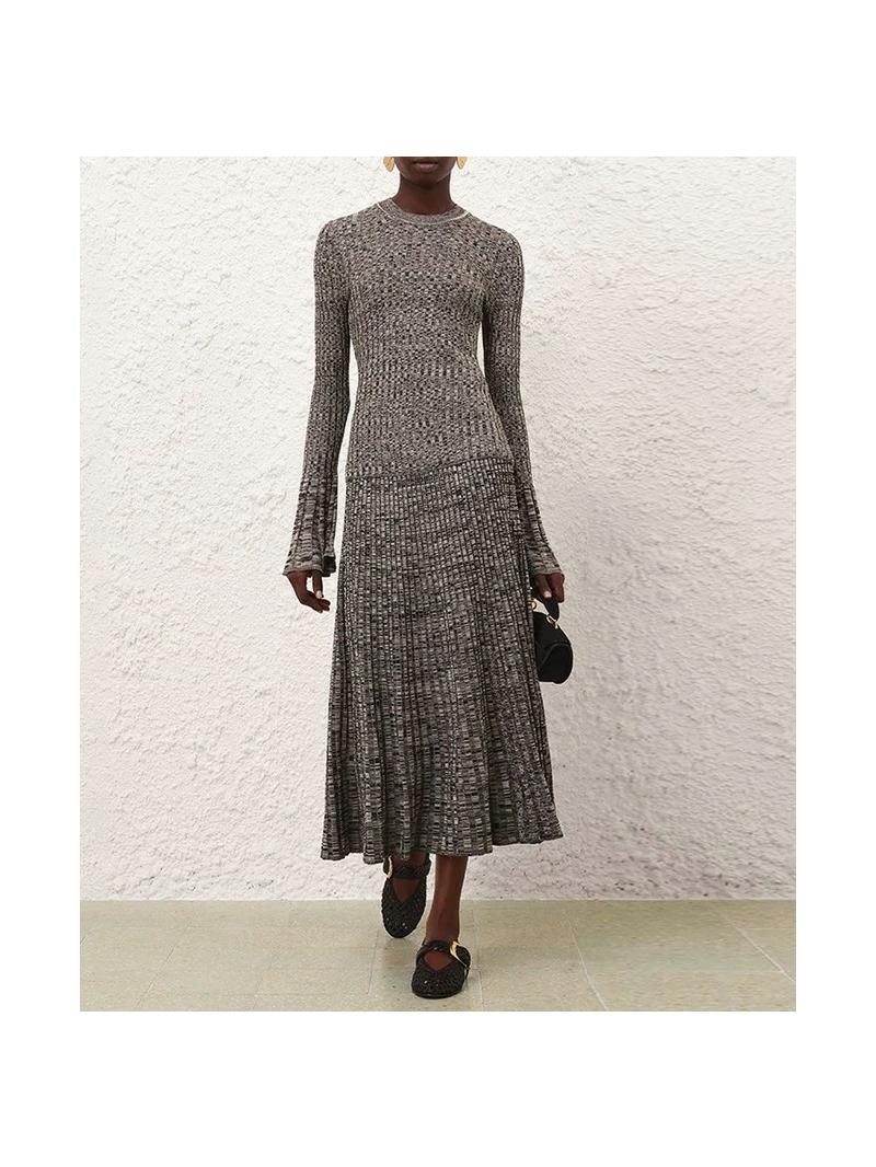 Zimmermann Autumn-Winter Exclusive Mid-Length Knit Skirt in Luxe Blended Yarn