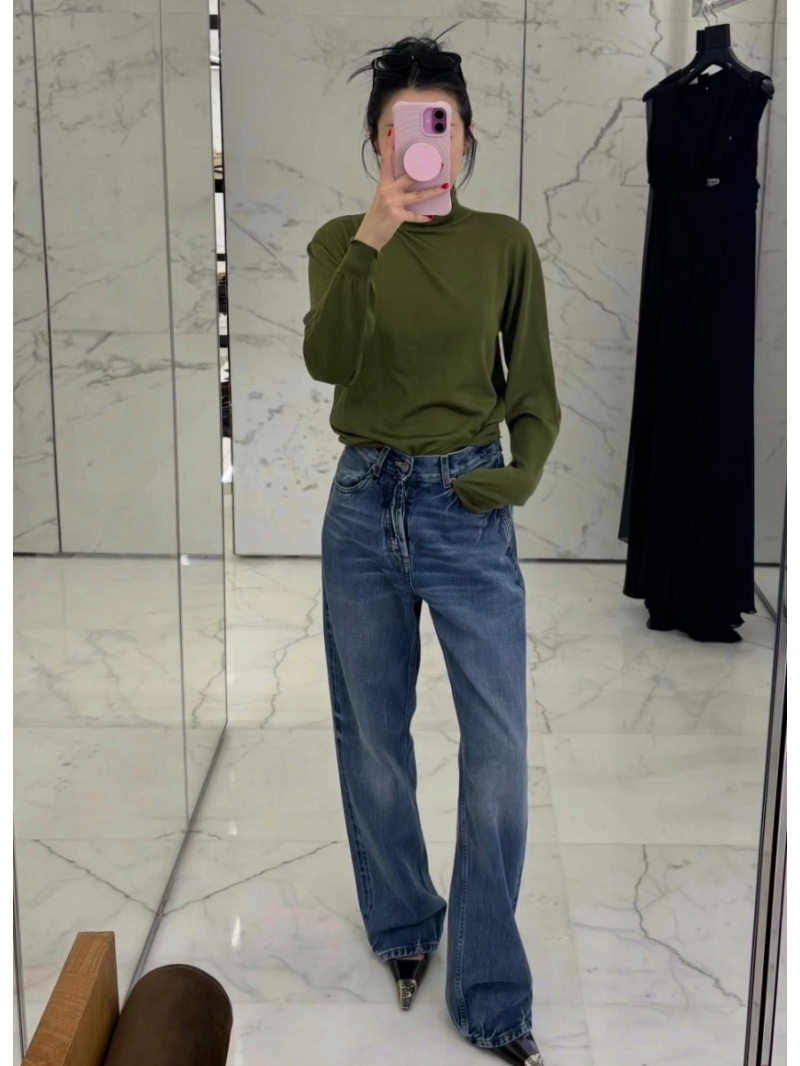 Saint Laurent YSL High-Waisted Vintage Flare Jeans: Turkish Denim, Curated Fit for Effortless Elegance