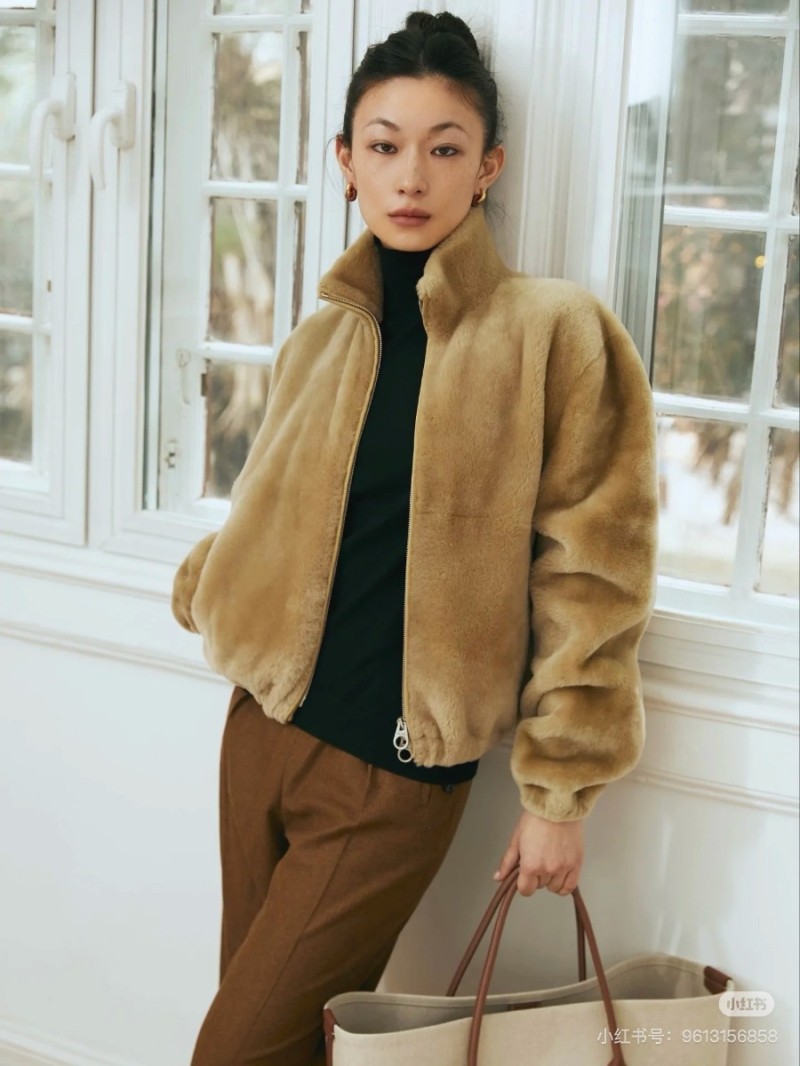 Loro Piana Spanish Merino Sheepskin Coat | Fur-Leather | Handcrafted Trim | Old Money Style