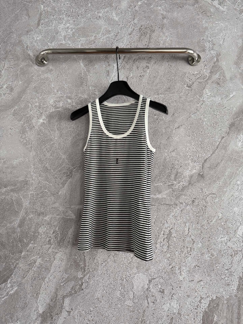 YSL Saint Laurent Spring 2025 Striped Tank Top