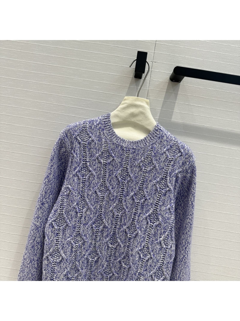 Loro Piana LP Cashmere Cable Knit Sweater - Lavender