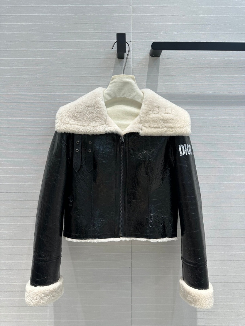 Dior Limited Edition FW Shearling Moto Jacket