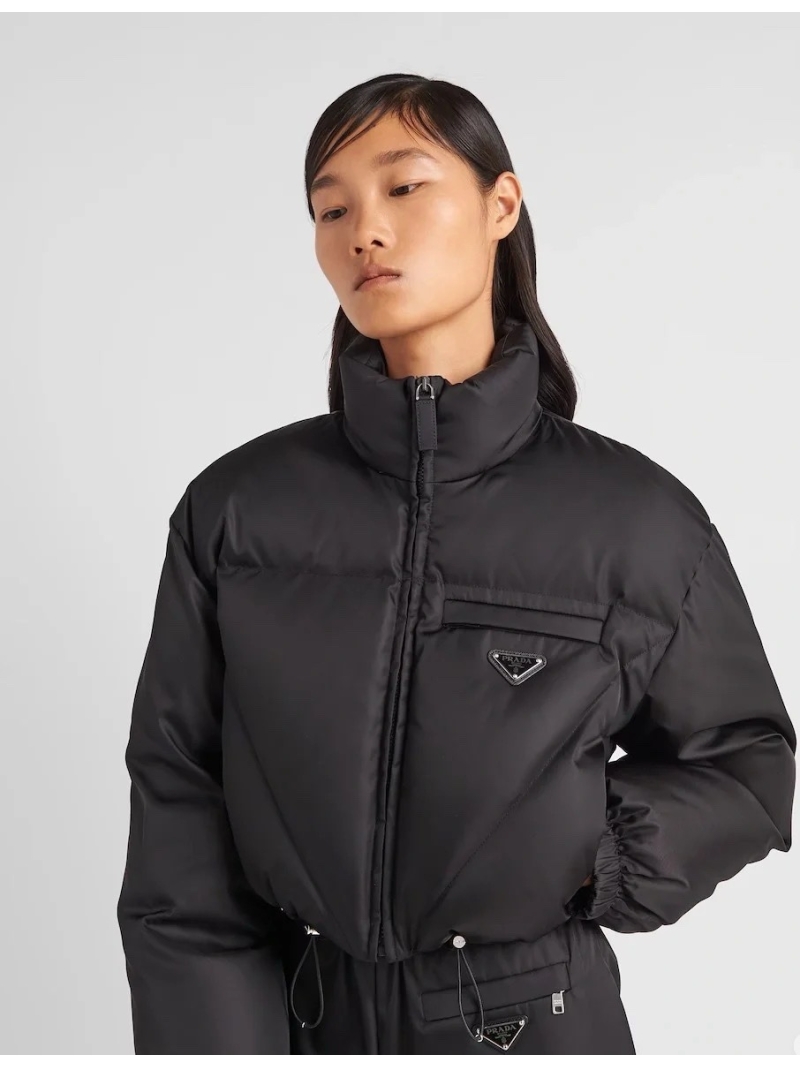 Prada 2024 Fall/Winter Collection Sleek Nylon Puffer Jacket