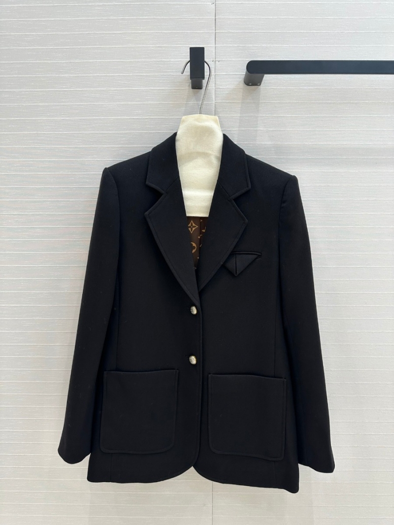 Louis Vuitton LV Pearl Series Wool-Blend Blazer - Black
