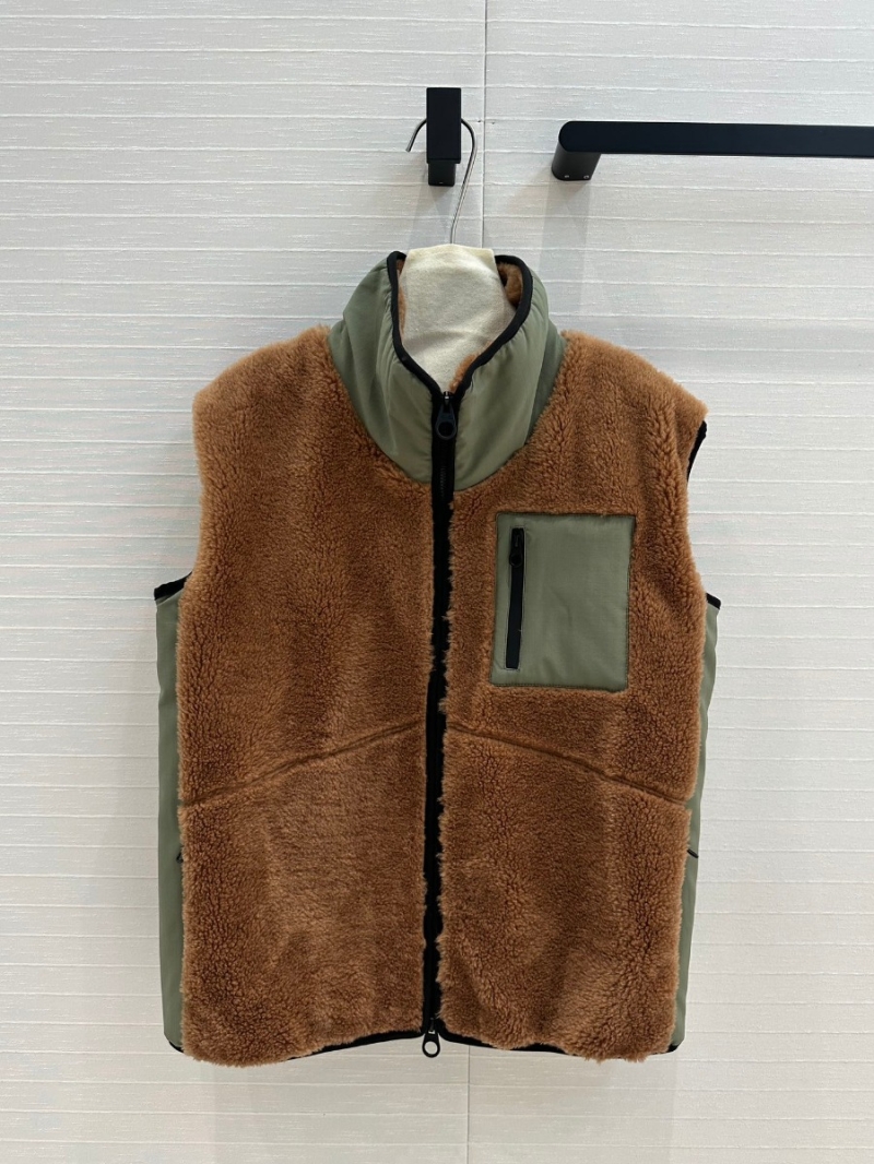 Loro Piana Outdoor Winter Collection Fleece Vest - Brown