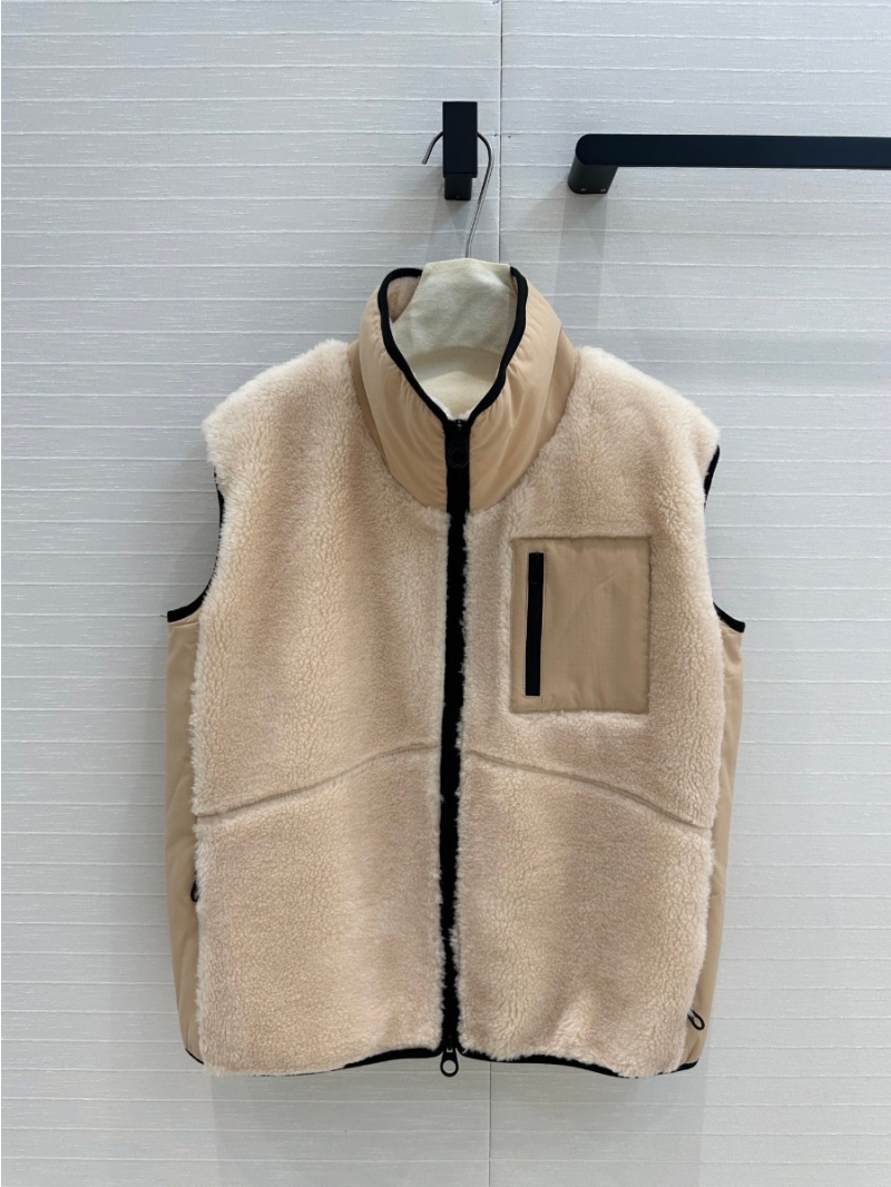 Loro Piana Outdoor Winter Collection Fleece Vest - Beige