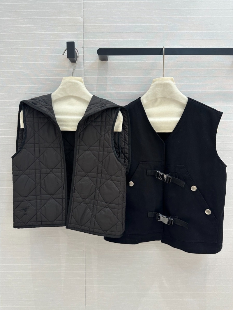 Dior 24FW Two-Piece Functional Vest Jacket Black