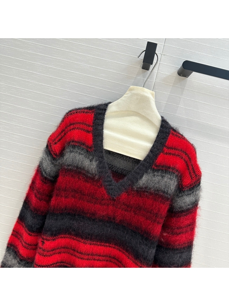 Dior 2024 Fall/Winter Mohair Striped Knit Sweater