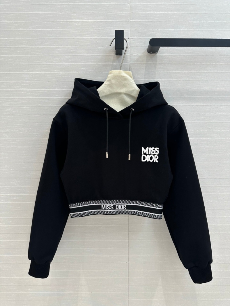 Miss Dior 2024 Spring/Summer Embroidered Logo Two-Piece Tracksuit. Black