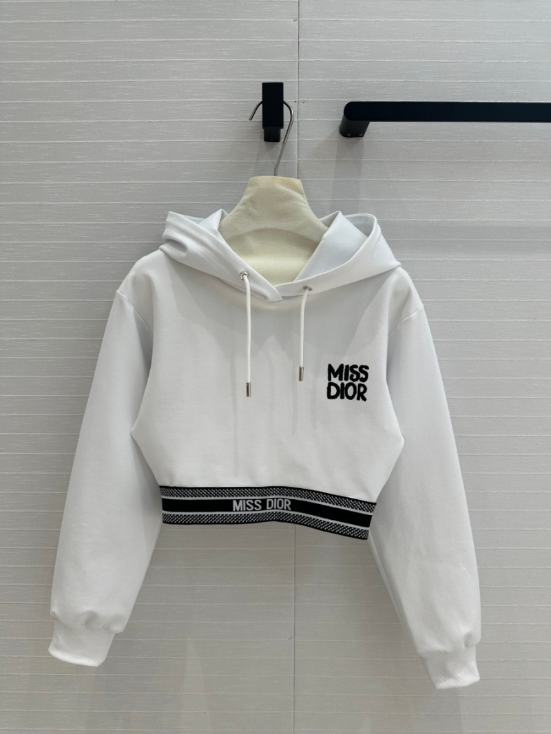 Miss Dior 2024 Spring/Summer Embroidered Logo Two-Piece Tracksuit. White