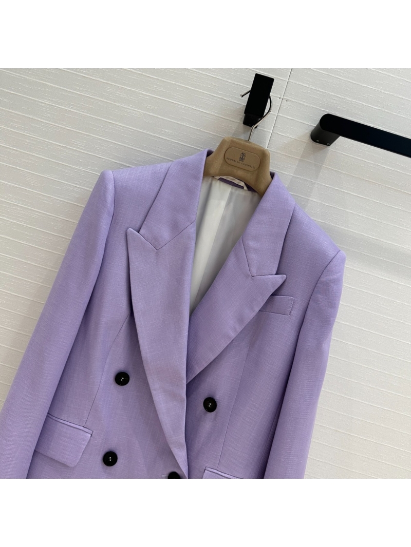 Brunello Cucinelli Romantic Monet Purple Tailored Blazer