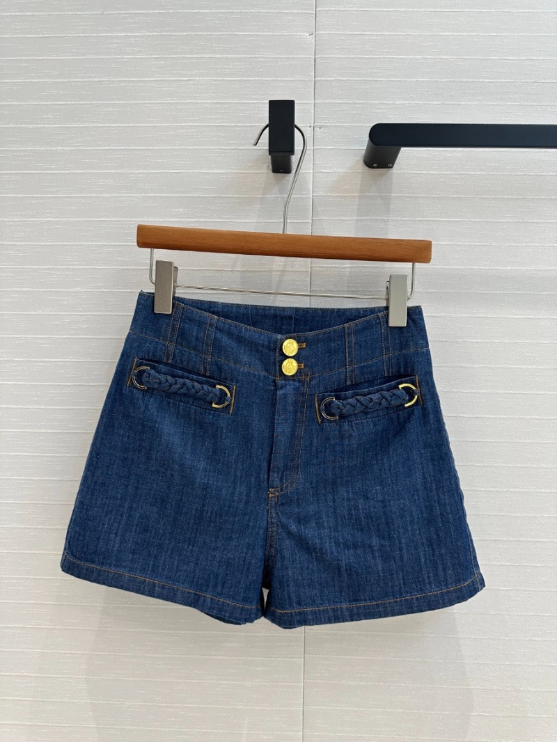 Zimmermann Resort Chic High-Waisted Shorts Blue