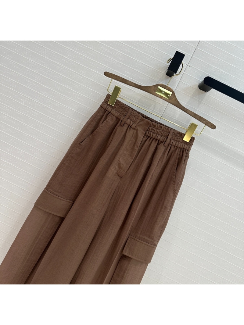 Brunello Cucinelli 2025 Spring/Summer Relaxed Cargo Pants Brown