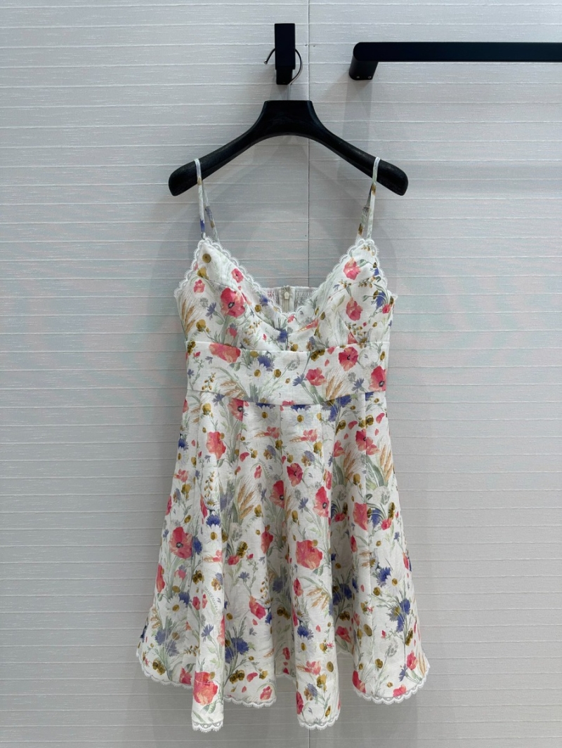 Zimmermann Resort Charm Floral Slip Dress in Multicolor