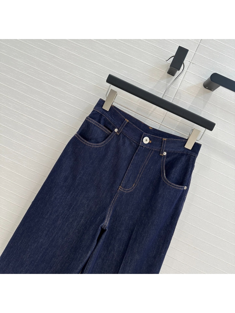 Bottega Veneta High-Street Sleek Wide-Leg Jeans in Blue