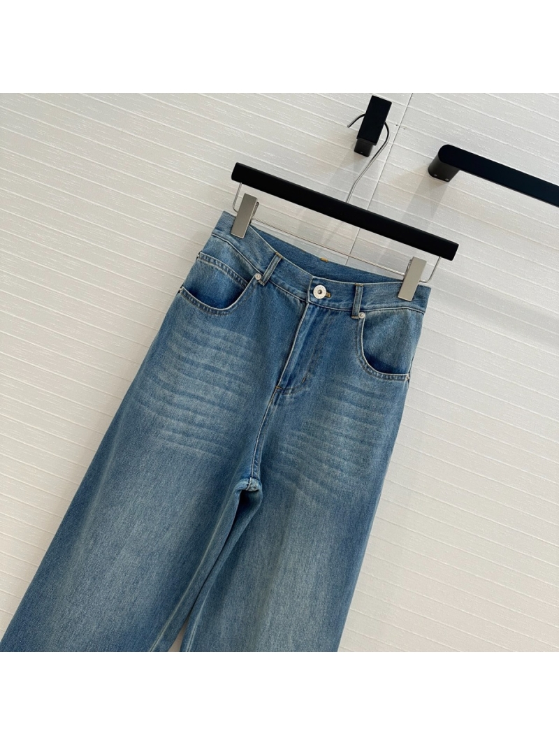 Bottega Veneta High-Street Sleek Wide-Leg Jeans in Denim