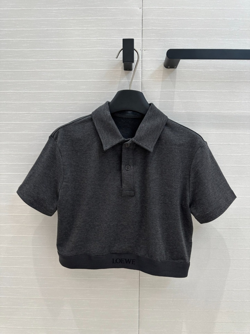 Loewe Capsule Chic Set Top and Skirt in Taupe