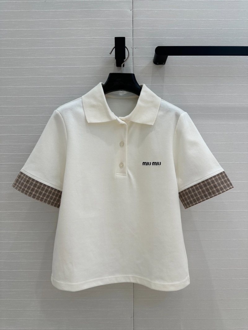 Miu Miu Sweet Sporty Polo Set White